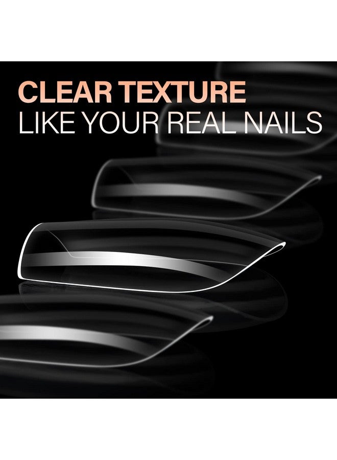 AILLSA Short Square Nail Tips 504Pcs Clear Soft Nail Tips Full Cover Gel Nails Tips Preshaped Acrylic For Extensions Easy For Home Diy Nail Salon 12 Sizes - Image 2
