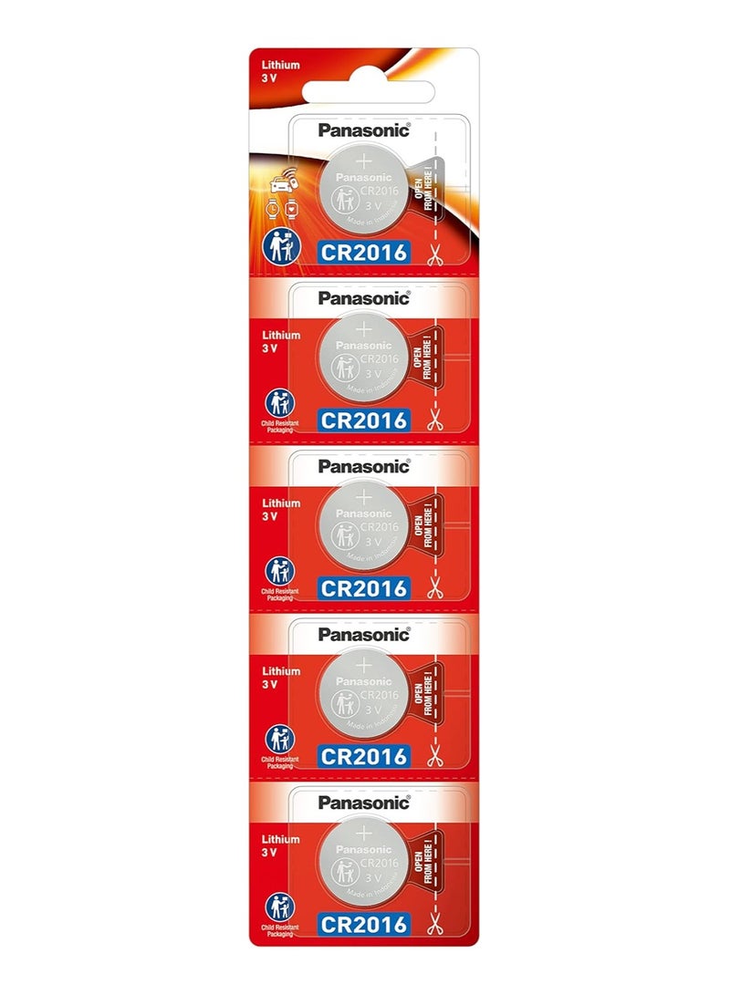 Panasonic 10-Pieces Panasonic CR2016 Lithium 3V Indonesia Batteries