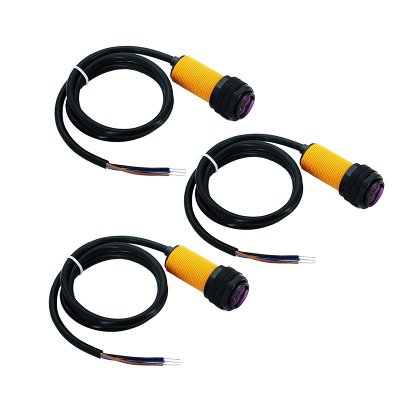 DEVMO 3pcs E18-D80NK Infrared Photoelectric Switch Obstacle Avoidance Sensor Module Proximity Switch Smart car 3-80cm Compatible with Ar-duino Robot Car - Image 1