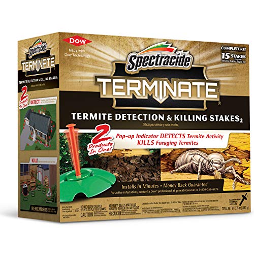 Spectracide Terminate Termite Detection & Killing Stakes, Kills Foraging Termites, Detects Termite Activity, 15 Count - Image 1