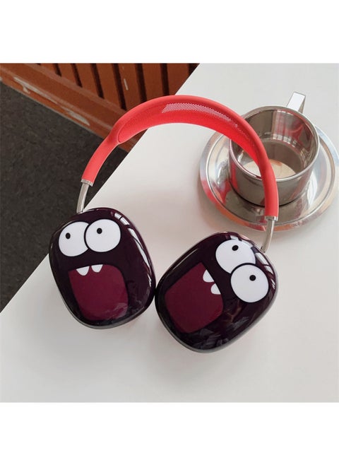 Funny Black And White Expression Film Shell For Apple Airpods Max Protective Case Headset Headset All-inclusive-Specifications:Black Expression Airpods Max Protective Case Pair