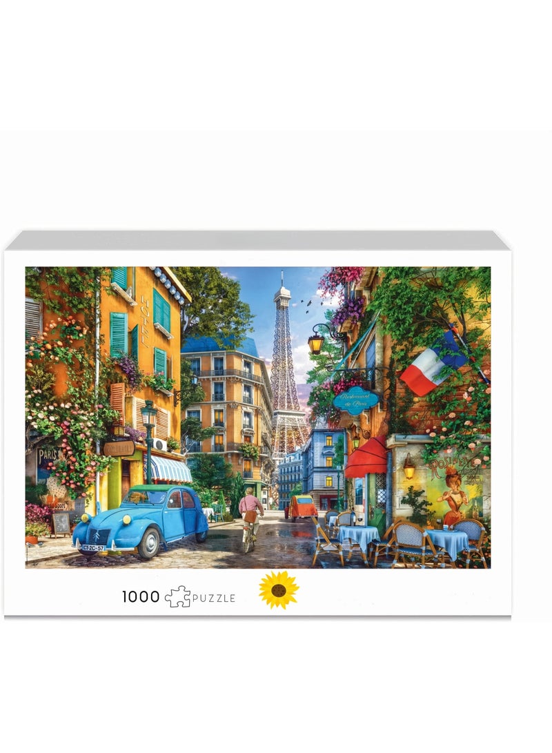 1000 puzzle pieces | Paris Street View Oil Painting Theme Puzzle | Puzzle and puzzle leisure toys, suitable for adults and children - Image 2