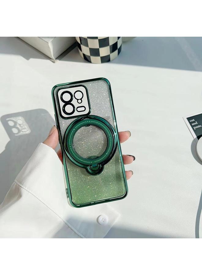 إيروريكس جراب لهاتف Xiaomi 12T / 12T Pro مع حامل MagSafe دوار بلون متدرج لامع من مادة TPU - Image 1