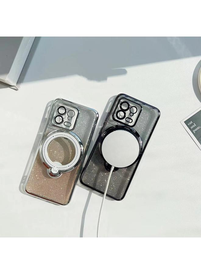 إيروريكس جراب لهاتف Xiaomi 12T / 12T Pro مع حامل MagSafe دوار بلون متدرج لامع من مادة TPU - Image 5