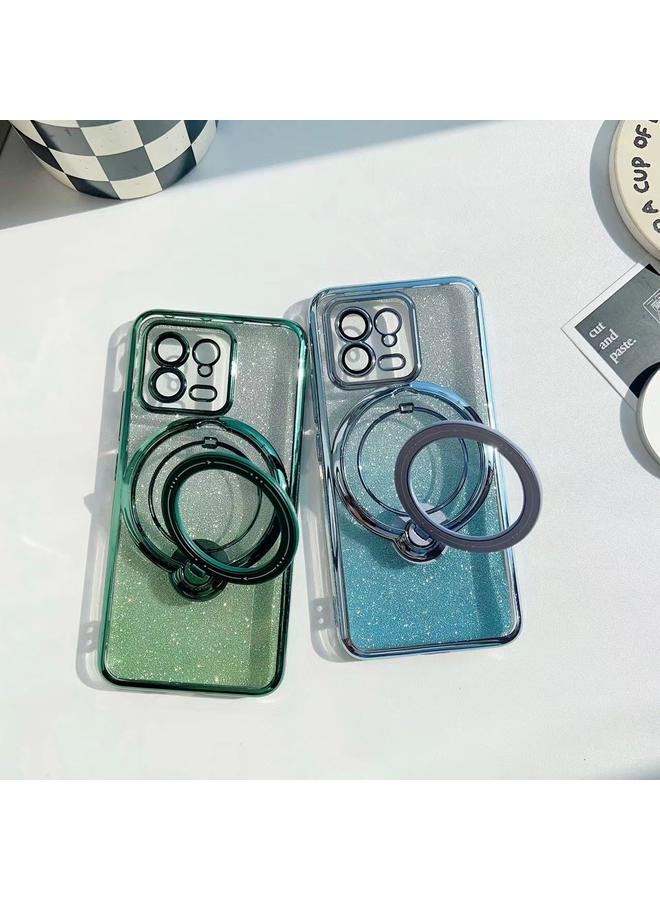 إيروريكس جراب لهاتف Xiaomi 12T / 12T Pro مع حامل MagSafe دوار بلون متدرج لامع من مادة TPU - Image 4