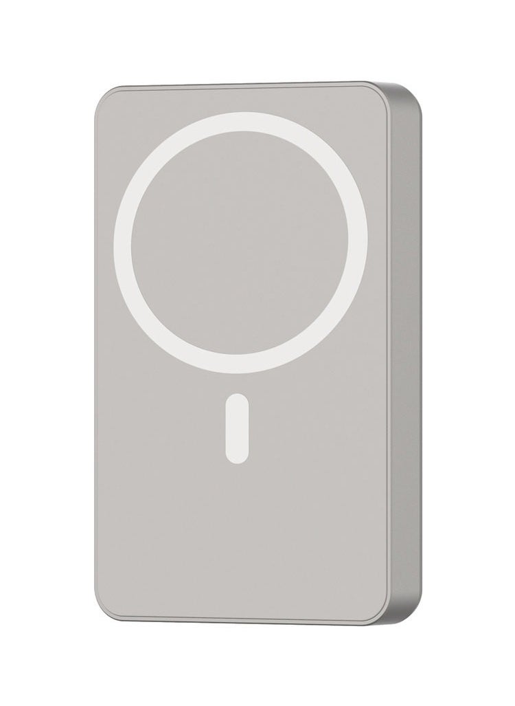 Powerology - 10000mAh MagSafe Power Bank 20W PD & 15W Wireless / Simultaneous Charging / Compact Design / USB-C Output & Input - Titanium - Image 1