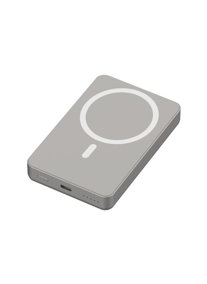 Powerology - 10000mAh MagSafe Power Bank 20W PD & 15W Wireless / Simultaneous Charging / Compact Design / USB-C Output & Input - Titanium - Image 1