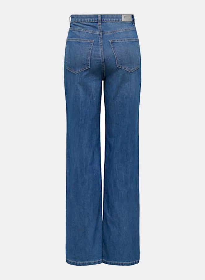 ONLY ONLY Womens Mishy Highwaist Mb Wide Leg Jeans  - Image 2