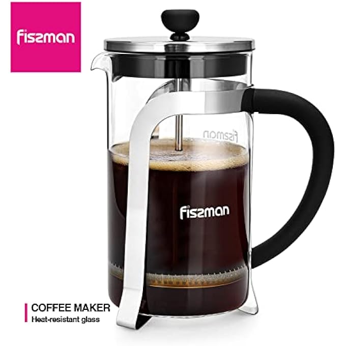 فيسمان ماكينة تحضير القهوة الفرنسية من سلسلة Breve لمحبي الشاي هدية رمضانية مصنوعة من زجاج البورسليكات وفلتر من الفولاذ المقاوم للصدأ ومقاوم للحرارة وسهل التنظيف ويطلق رائحة مثالية للاستمتاع باليوم 350 مل - Image 5