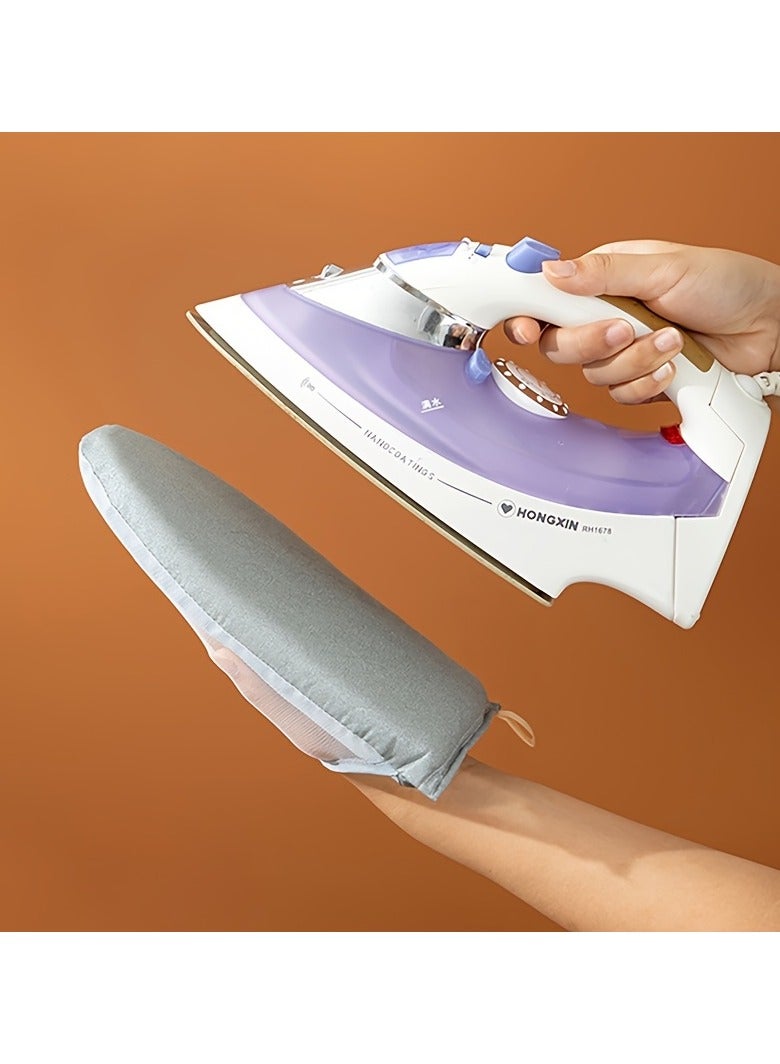Mini Ironing Board Set with Hanger Plate & Gloves - Portable Handheld Steamer Iron Board for Travel, Small Chair & Compact Home Use  - Image 5