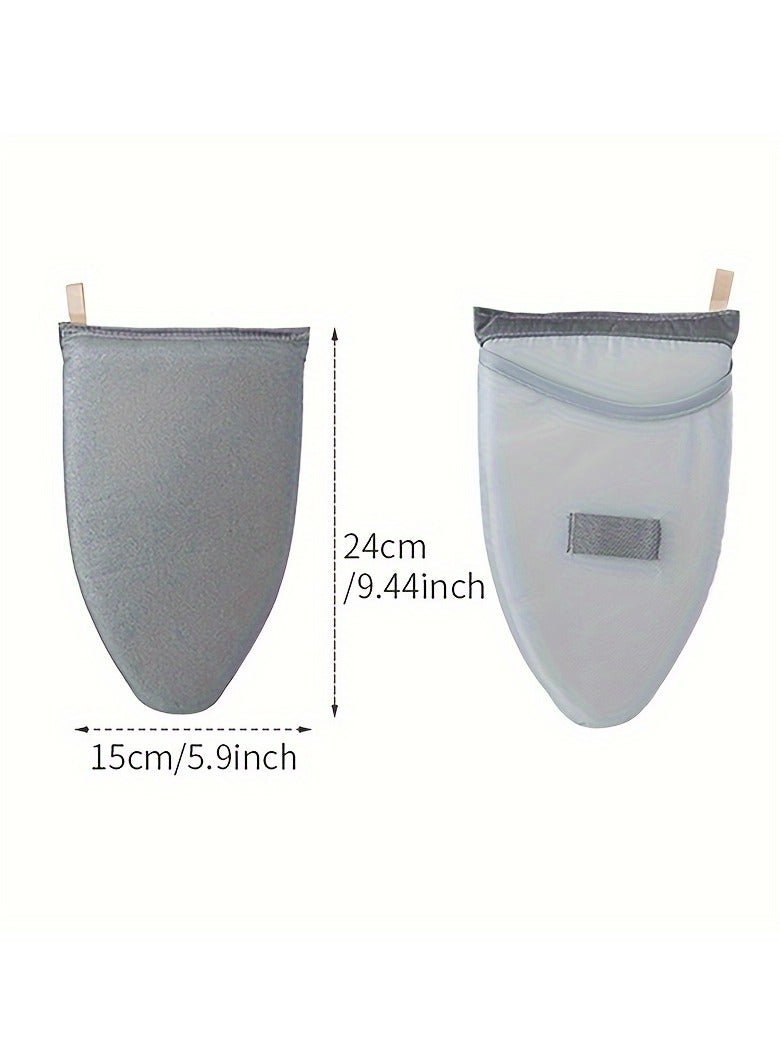 Mini Ironing Board Set with Hanger Plate & Gloves - Portable Handheld Steamer Iron Board for Travel, Small Chair & Compact Home Use  - Image 4