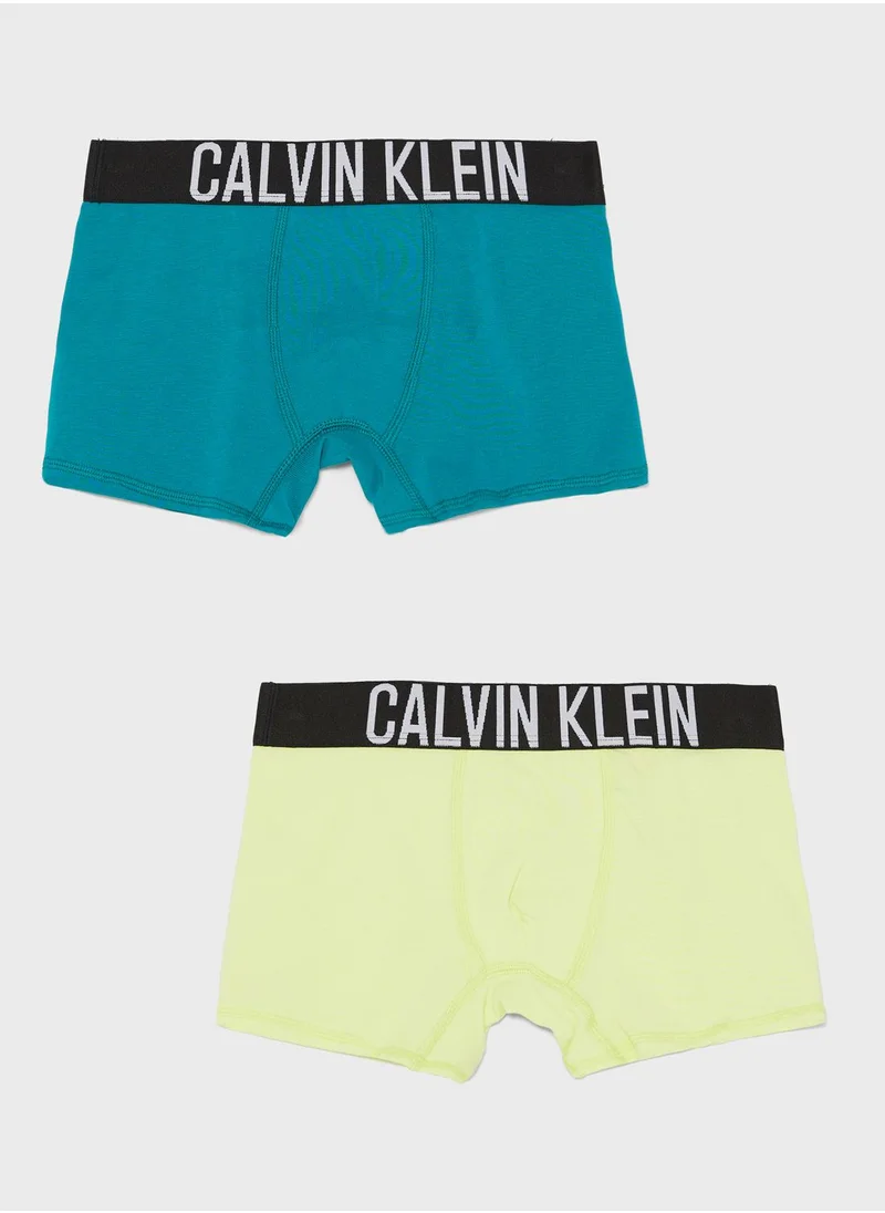 CALVIN KLEIN Youth 2 Pack Assorted Trunks
