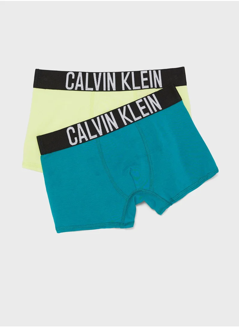 CALVIN KLEIN Youth 2 Pack Assorted Trunks