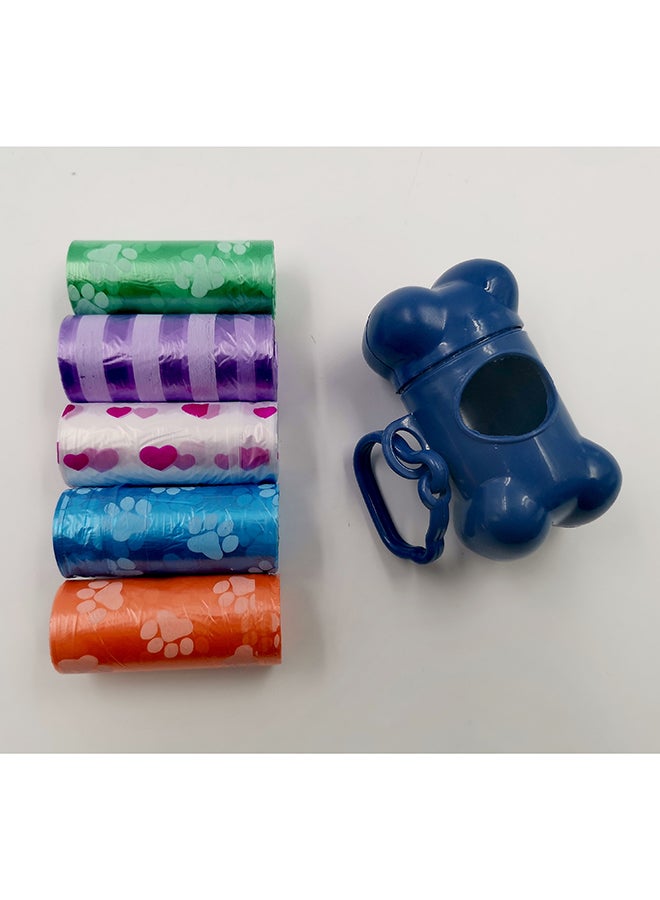5-Piece Trash Bag Roll Set With Bag Holder