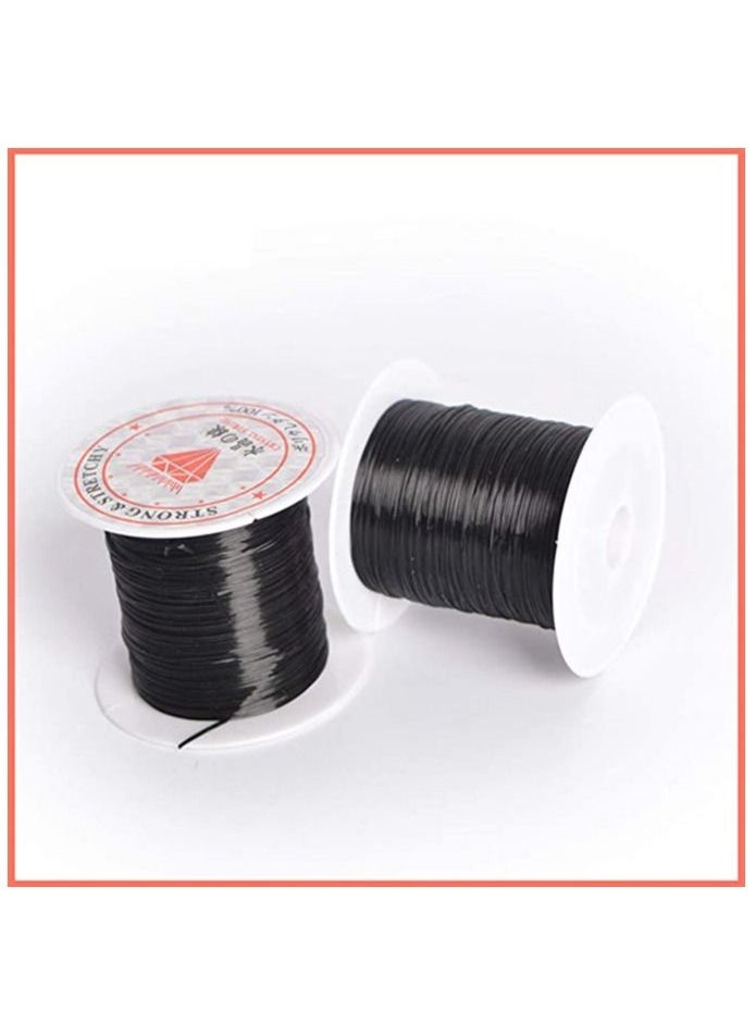 Generic Jewelry Cord Elastic Bracelet Rope Crystal Beading Cord  - Image 2