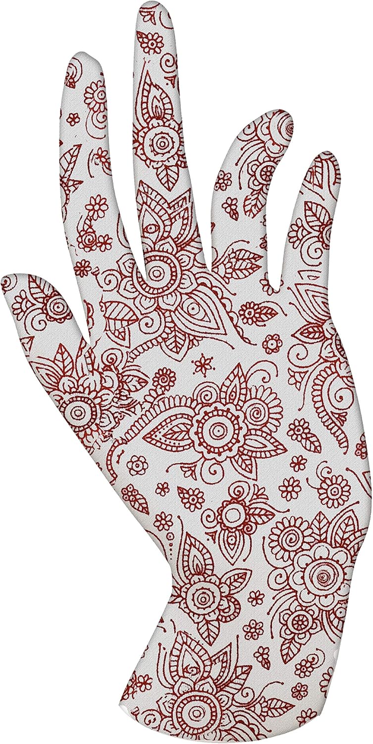 Malcolm's Miracle Henna Moisturizing Gloves - Lasts 2 Years - Made in The USA (Medium)