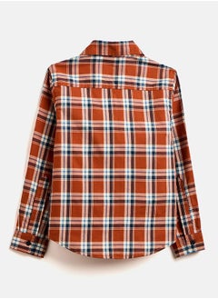 Stylo Bug Checked Long Sleeve Shirt by Styli  - Image 2