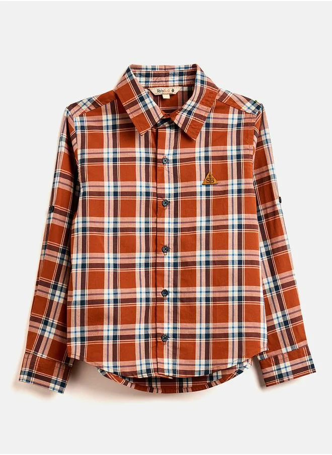 ستايلو بج Checked Long Sleeve Shirt