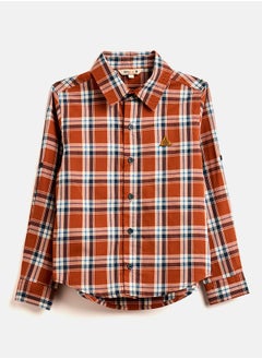 Stylo Bug Checked Long Sleeve Shirt by Styli  - Image 1