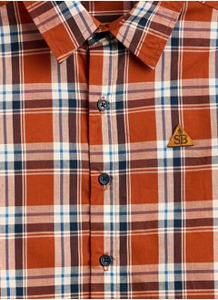 Stylo Bug Checked Long Sleeve Shirt by Styli  - Image 3