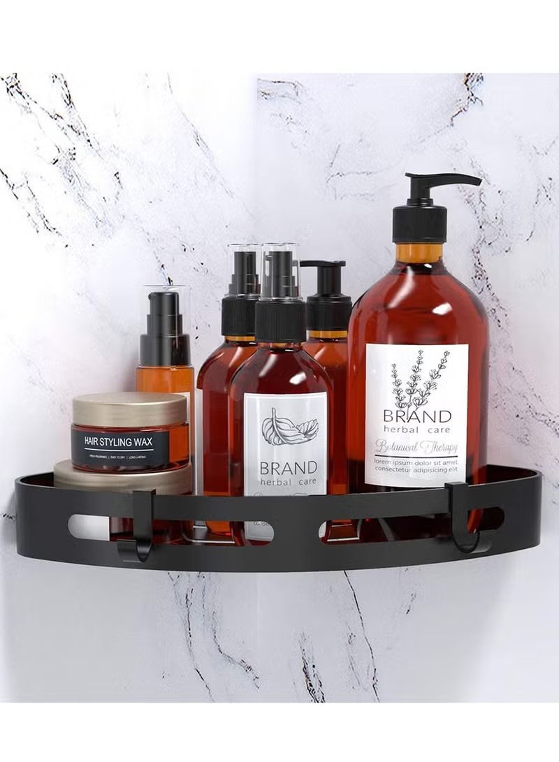 Arabash 1PC Bathroom Shelf, Shower Caddy, Light-Weight Aluminum, Self-Adhesive Bathroom Shelves, No drilling Bathroom Organizer, Wall mounted Bathroom Rack, Corner Shower Shelf - Image 5
