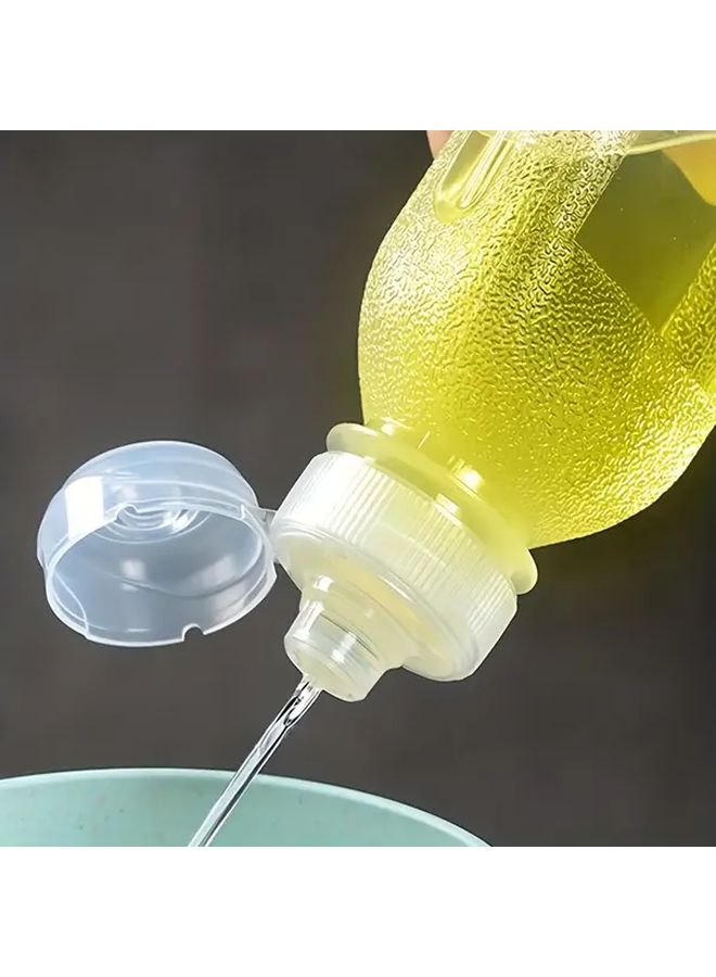 White Plastic Oil Dispenser With Squeeze Valve Leakproof Portable 1pc - Image 5