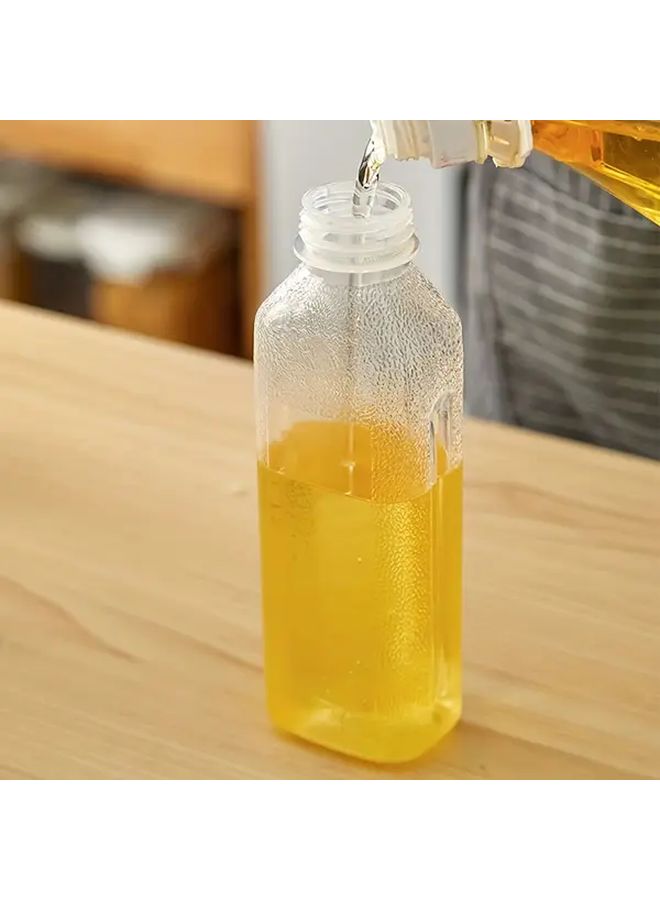 White Plastic Oil Dispenser With Squeeze Valve Leakproof Portable 1pc - Image 4
