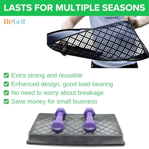 BeGrit 1020 Mesh Bottom Trays Soil Blocking Trays Seedling Starter 1020 Mesh Trays for Microgreen Plant Seed Tray 10'' x 20'' 12-Pack - Image 3