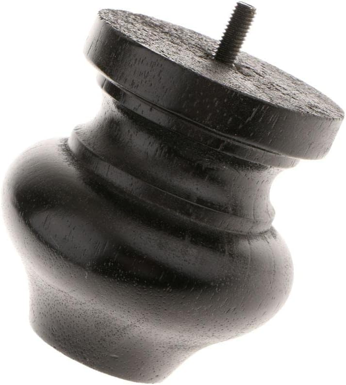 klarako Solid Wooden Furniture Replacement Legs/Feet, Sofa/Couch/Lounge/Chair/Bed/Table Legs, 6 Styles Available  3# Black - Image 1