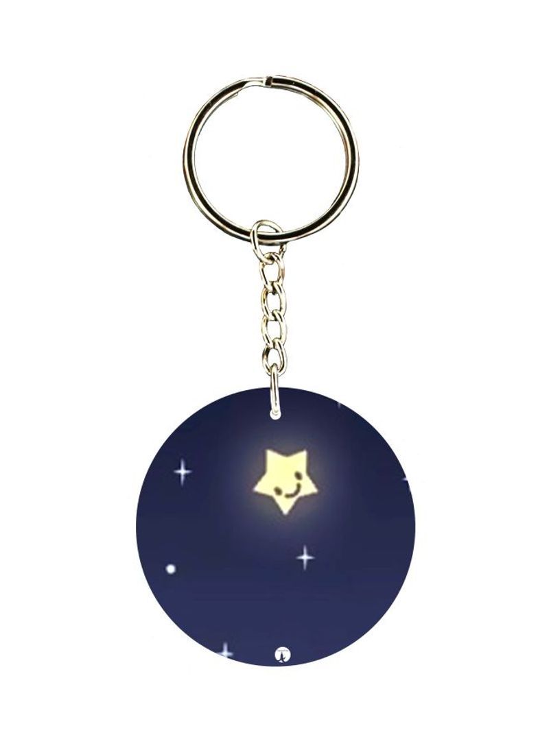 Star Printed Keychain