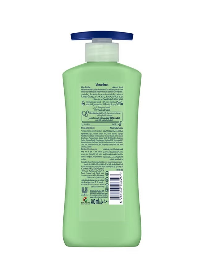 Vaseline Soothing Aloe Vera Body Lotion, Green, 400ml - Image 2