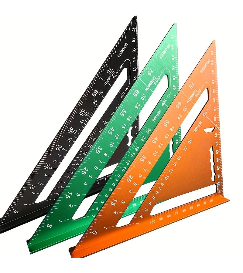 Green 7 Inch Digital Triangle Ruler 0.1mm Accuracy Measuring Tool - Image 2