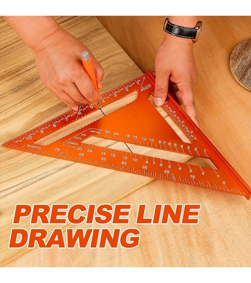 Green 7 Inch Digital Triangle Ruler 0.1mm Accuracy Measuring Tool - Image 3