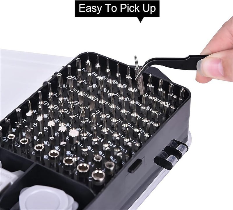 Jig-Tik Tool Kit & Screwdriver and Socket Set Multi Purpose Combination Tool Case Precision Socket Set (115 IN 1) - Image 4