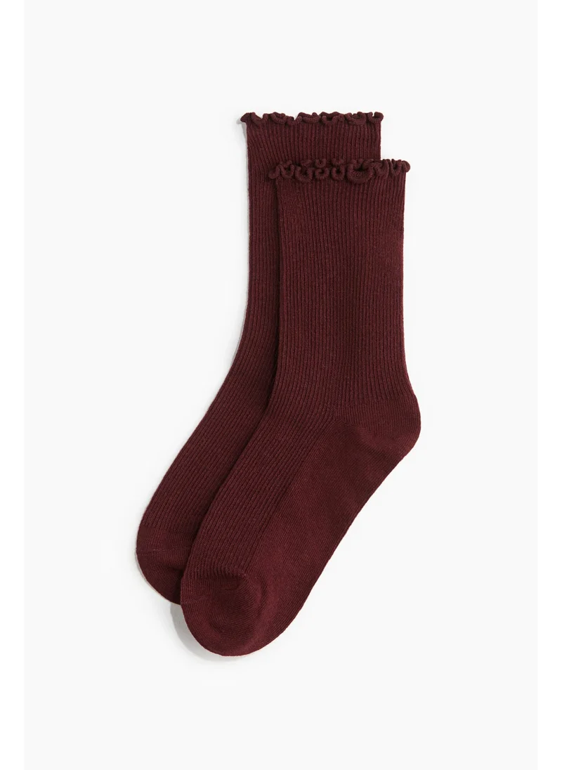 H&M 5-pack rib-knit socks