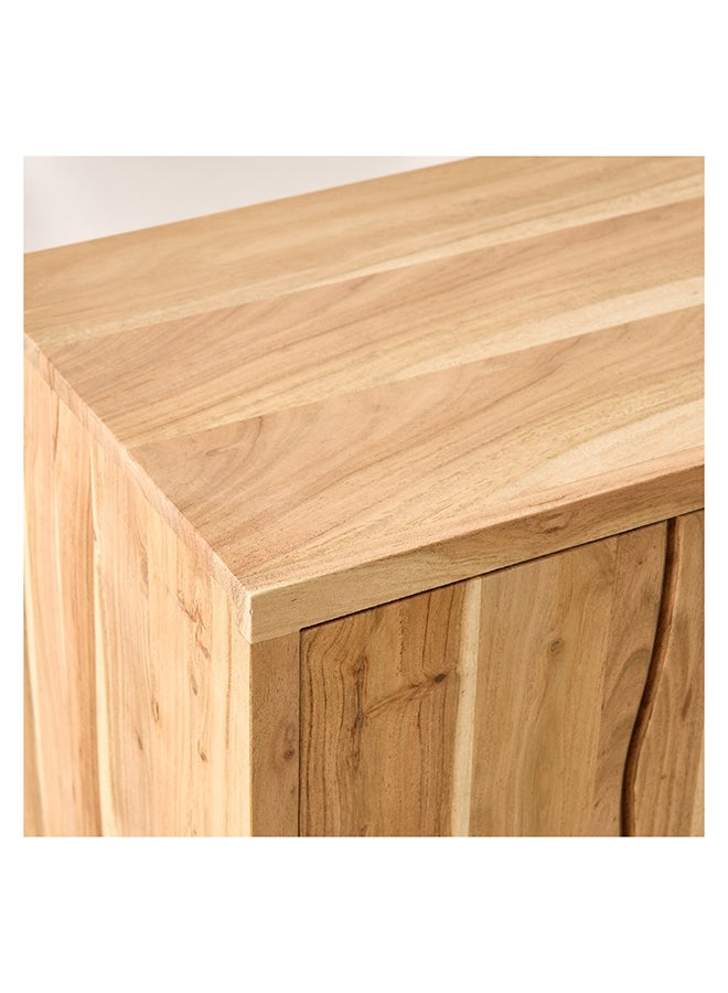 Home Box Arno 3-Door Live Edge Solid Wood Sideboard 40 x 80 x 150 cm  - Image 4