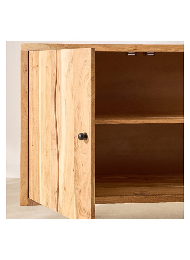Home Box Arno 3-Door Live Edge Solid Wood Sideboard 40 x 80 x 150 cm  - Image 5