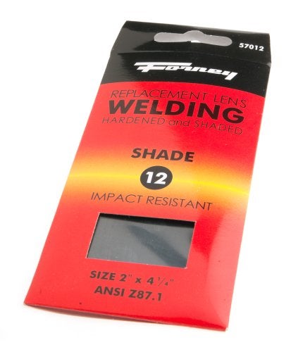 Forney 57012 Lens Replacement Hardened Glass, 4-1/4-Inch-by-2-Inch, Shade-12 , Black - Image 2