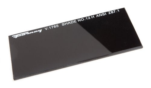 Forney 57012 Lens Replacement Hardened Glass, 4-1/4-Inch-by-2-Inch, Shade-12 , Black - Image 1