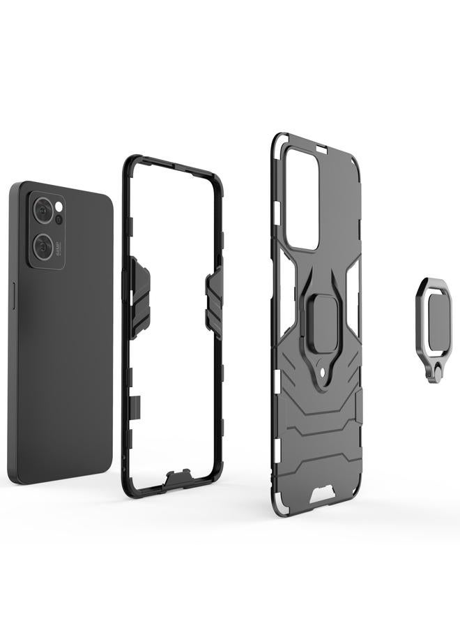 S-TOP Case For OPPO Reno7 5G Shockproof PC + TPU Holder Phone Case - Image 3