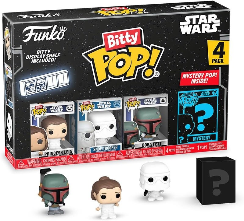 Funko فانكو بوب بيتي ستار وورز الأميرة ليا سنو تروبر بوبا فيت شخصية مريبة قد تختلف الأنماط وشخصية ميني مريبة مفاجئة 09 بوصة 22 سم قابلة للجمع فكرة هدية - Image 1