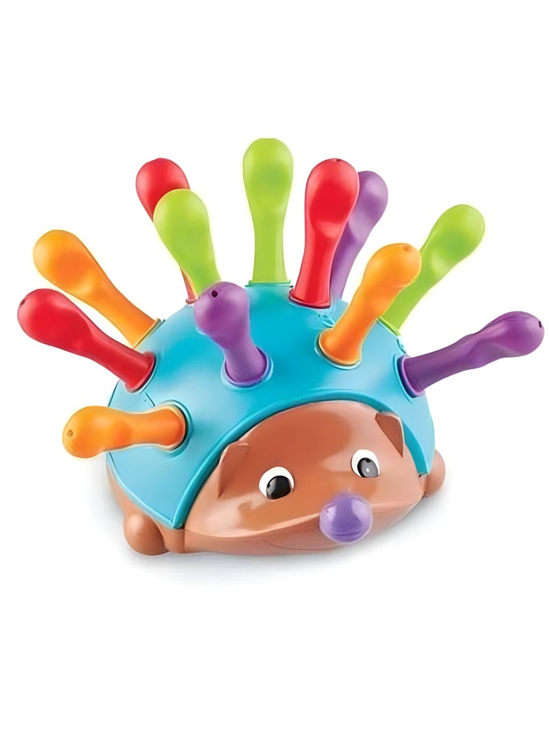MAGIC VAULT Spike The Fine Motor Hedgehog - 14 Pieces |  Toddler Learning Toys | Color and Mathematical Cognition Toys | Educational Toys for Toddlers | Montessori Toys - Image 1
