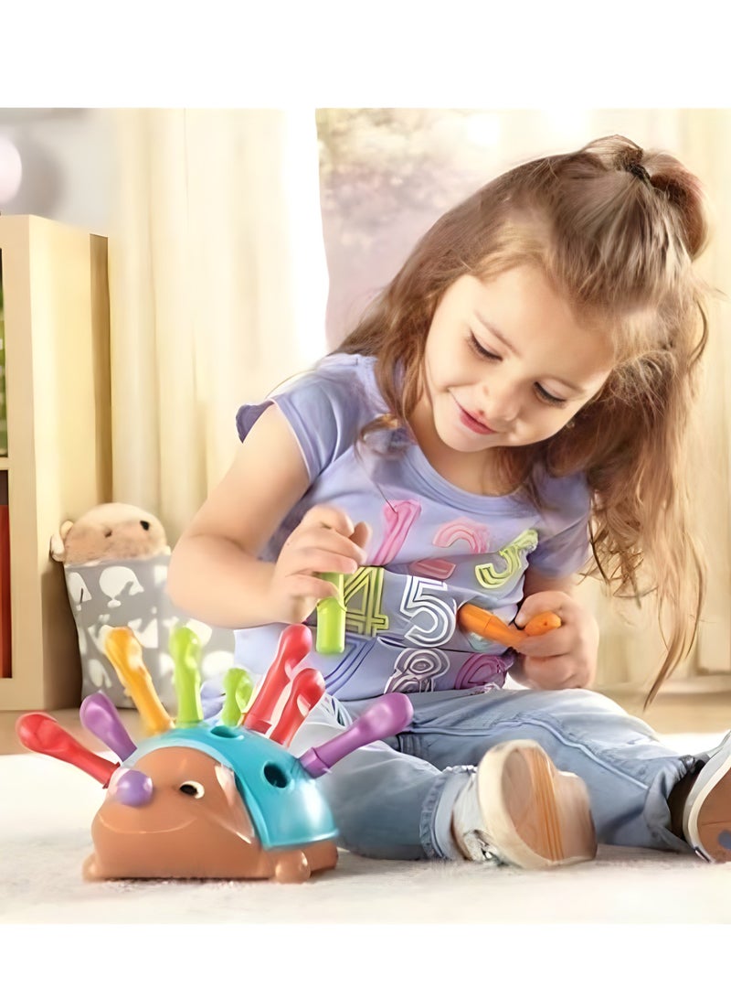 MAGIC VAULT Spike The Fine Motor Hedgehog - 14 Pieces |  Toddler Learning Toys | Color and Mathematical Cognition Toys | Educational Toys for Toddlers | Montessori Toys - Image 5