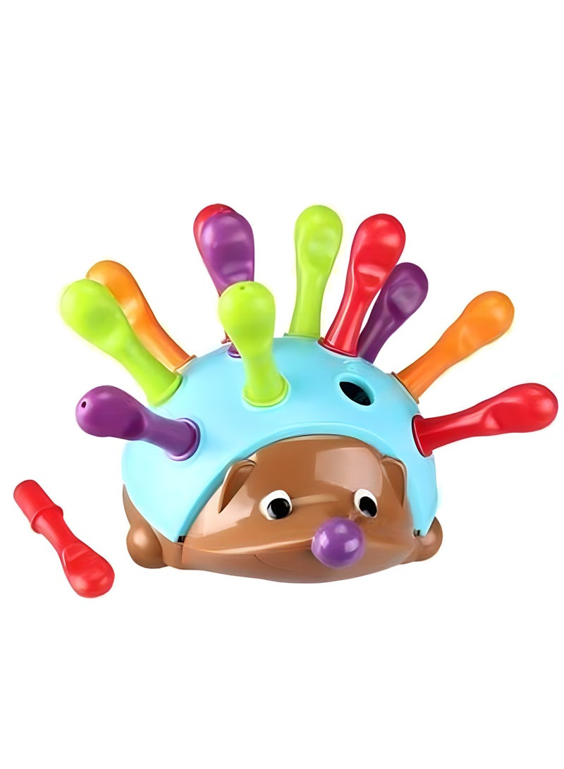 MAGIC VAULT Spike The Fine Motor Hedgehog - 14 Pieces |  Toddler Learning Toys | Color and Mathematical Cognition Toys | Educational Toys for Toddlers | Montessori Toys - Image 2