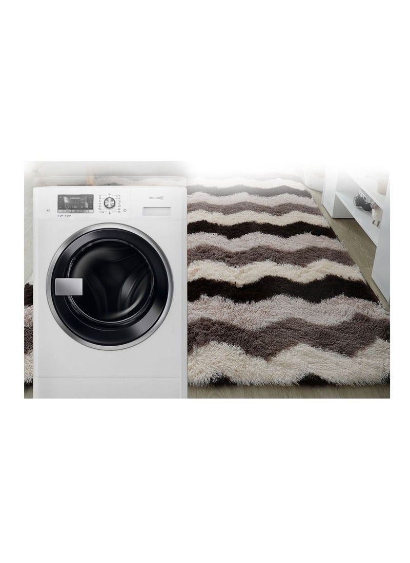 Modern Wool Fluffy Floor Mat Carpet with Anti slip High Pile Bottom with Upgraded Foam (Size 120×160CM), Rectangle