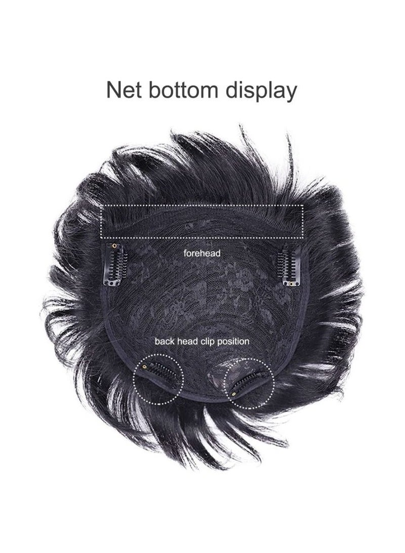Estelle Knotless Toupee for Men Short Hair Mechanism Wig Full Real Hair Replacement Piece Inch Wig Piece Suitable for People with Hairline Falling Off Natural  - Image 3