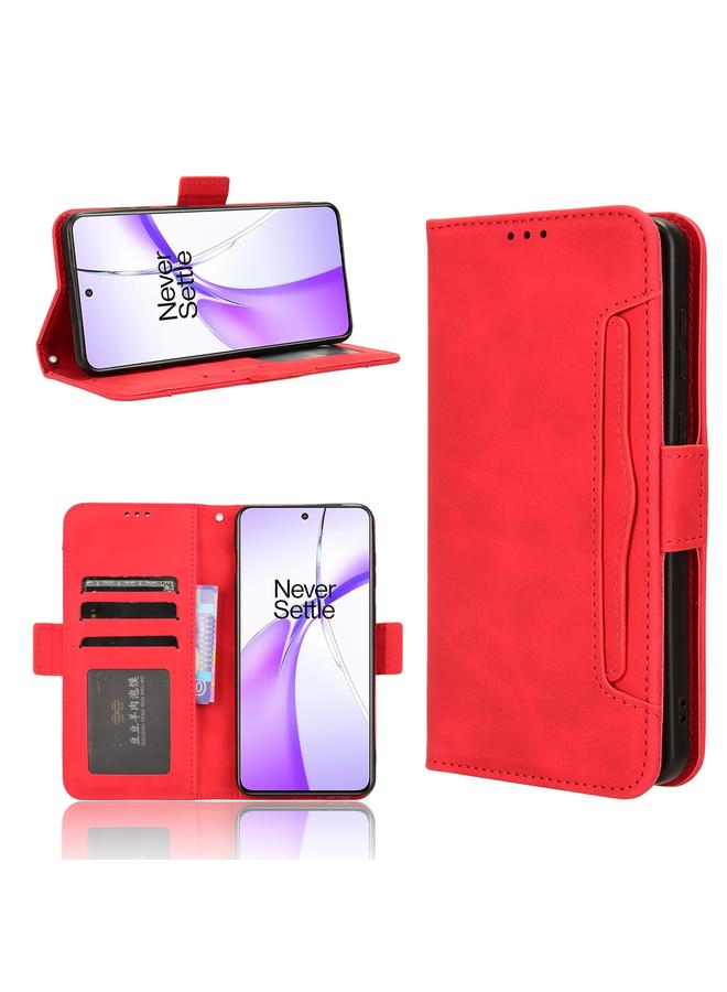 For OnePlus Nord CE4 5G Skin Feel Calf Texture Card Slots Leather Phone Case(Red)