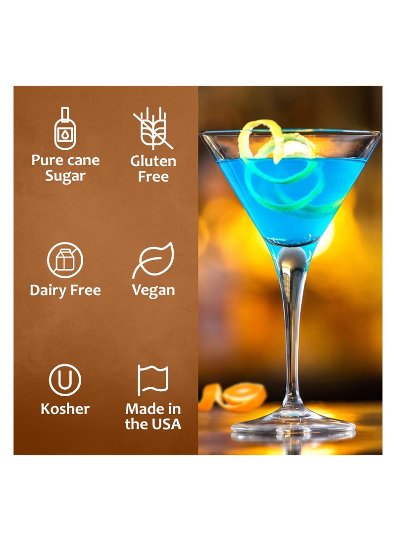 Syruvia Syruvia Blue Curacao Syrup – Blue Curacao Syrup Flavor, 750 ml  - Perfect for Cocktails, ice Tea, Desserts, Italian Sodas, Ice and More, Kosher and Gluten-Free With Syrup Pump  - Image 4
