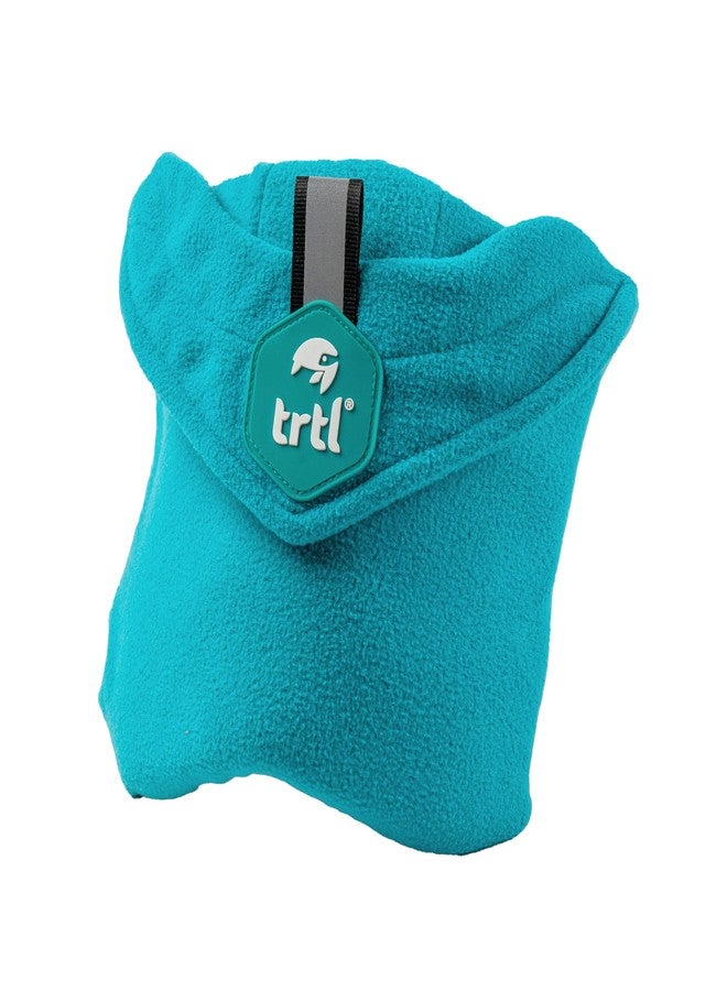 trtl Pillow Junior Kids Travel Pillow for Airplanes - with Built-in Head and Travel Neck Support - Comfortable Kids Neck Pillow for Traveling - Compact and Machine-Washable Aqua - Image 1