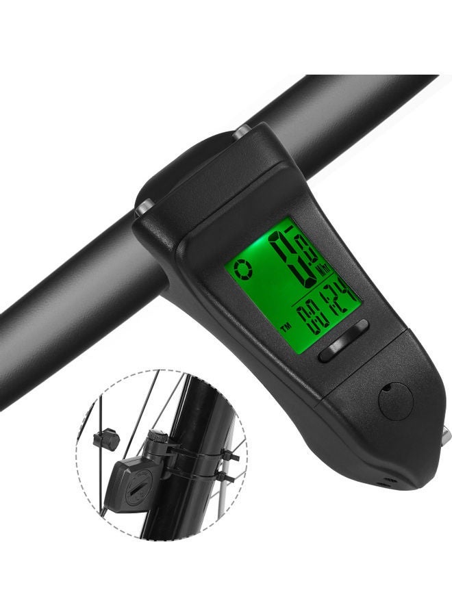 NIBEMINENT Wireless Bike Computer Mountain Speedometer Odometer IPX6 Waterproof Cycling Measurable Temperature Stopwatch 15.5*6.5*6.5cm  - Image 1